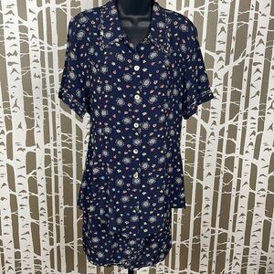 Vintage 90s 2-Piece Floral Print Top & Skirt Set